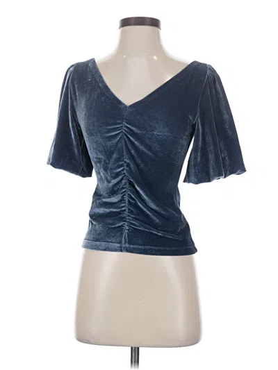 Pre-owned Free People Short Sleeve T-shirt In Blue