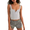 Free People Simply Soft Cotton Blend Tank In White