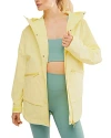 Free People Singing In The Rain Hooded Jacket In Pure Sunshine