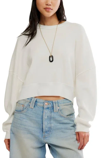 Free People Skyline Thermal Long Sleeve Tee In Neutral