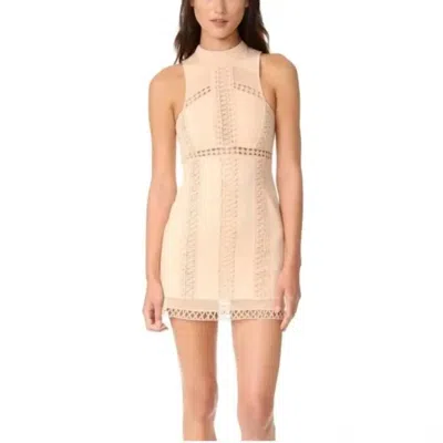 Free People Skyscraper Crochet Inset Dress In Nude In Neutral