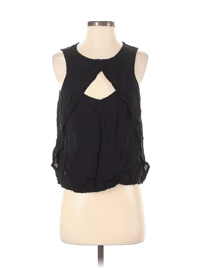 Pre-owned Free People Sleeveless Blouse In Black