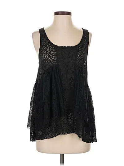 Pre-owned Free People Sleeveless Blouse In Black