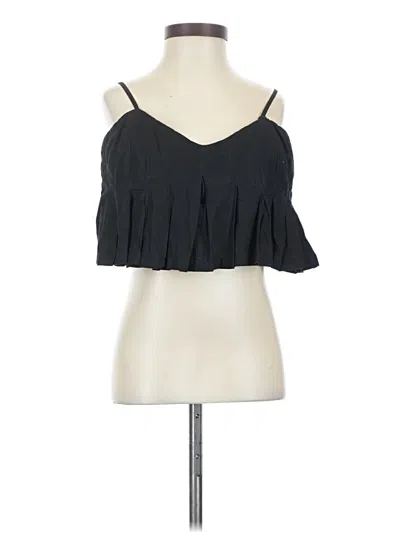 Pre-owned Free People Sleeveless Blouse In Black