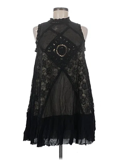 Pre-owned Free People Sleeveless Blouse In Black