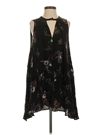 Pre-owned Free People Sleeveless Blouse In Black