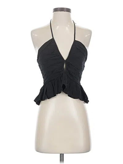 Pre-owned Free People Sleeveless Blouse In Black