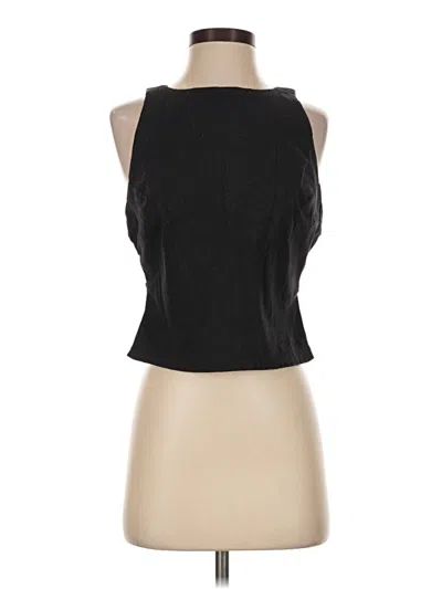 Pre-owned Free People Sleeveless Blouse In Black