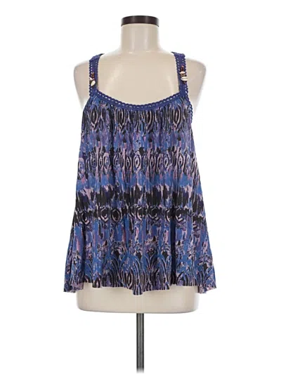 Pre-owned Free People Sleeveless Blouse In Blue