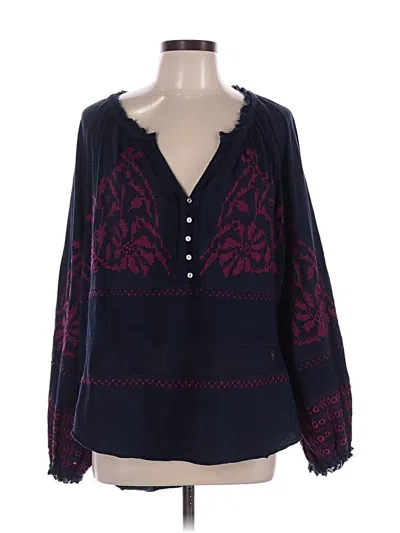 Pre-owned Free People Sleeveless Blouse In Blue