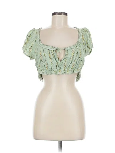 Pre-owned Free People Sleeveless Blouse In Green