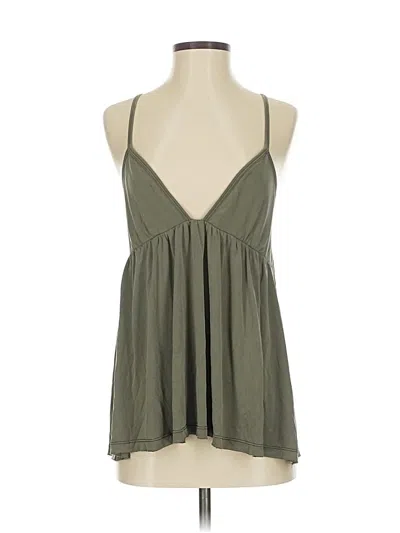Pre-owned Free People Sleeveless Blouse In Green