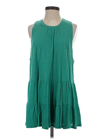 Pre-owned Free People Sleeveless Blouse In Green