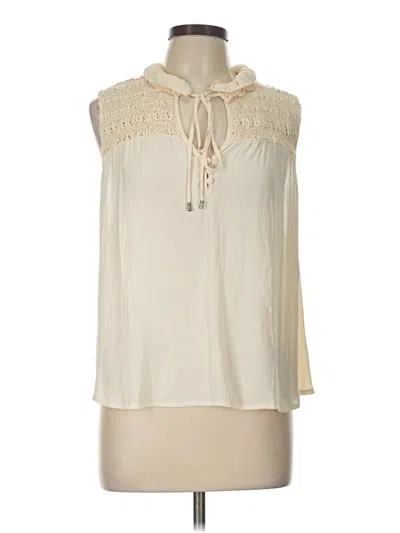 Pre-owned Free People Sleeveless Blouse In Ivory