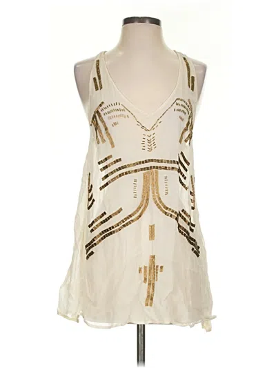 Pre-owned Free People Sleeveless Blouse In Ivory