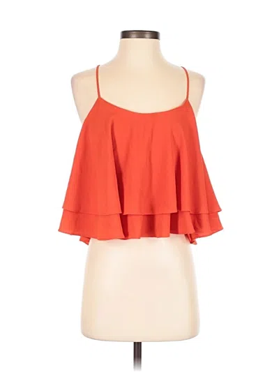 Pre-owned Free People Sleeveless Blouse In Orange