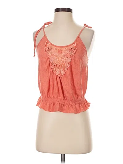 Pre-owned Free People Sleeveless Blouse In Orange