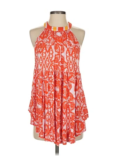 Pre-owned Free People Sleeveless Blouse In Red