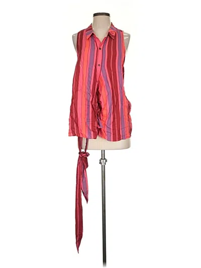 Pre-owned Free People Sleeveless Blouse In Red