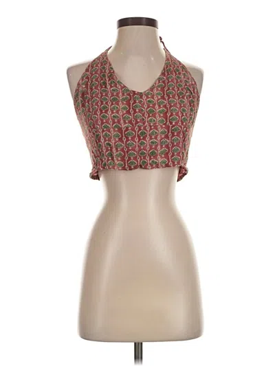 Pre-owned Free People Sleeveless Blouse In Red