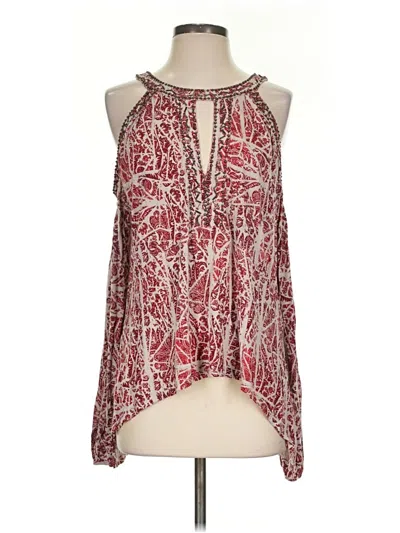 Pre-owned Free People Sleeveless Blouse In Red