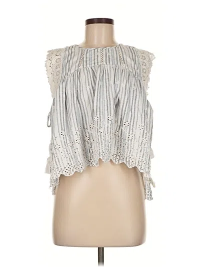 Pre-owned Free People Sleeveless Blouse In Silver