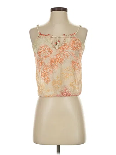 Pre-owned Free People Sleeveless Blouse In Tan