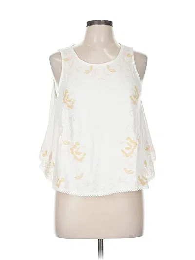 Pre-owned Free People Sleeveless Blouse In White