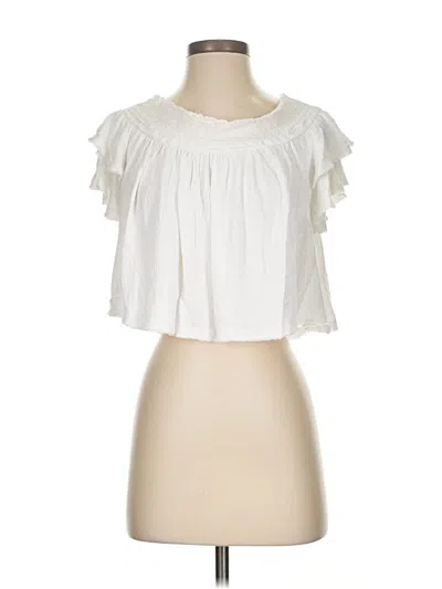 Pre-owned Free People Sleeveless Blouse In White