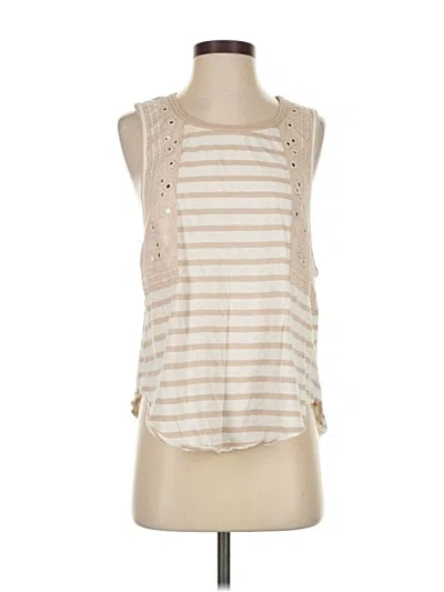 Pre-owned Free People Sleeveless Blouse In White