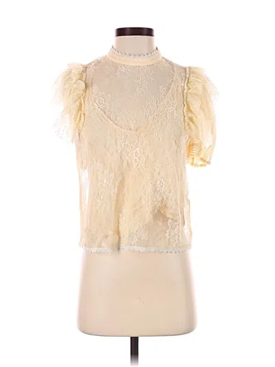 Pre-owned Free People Sleeveless Blouse In White