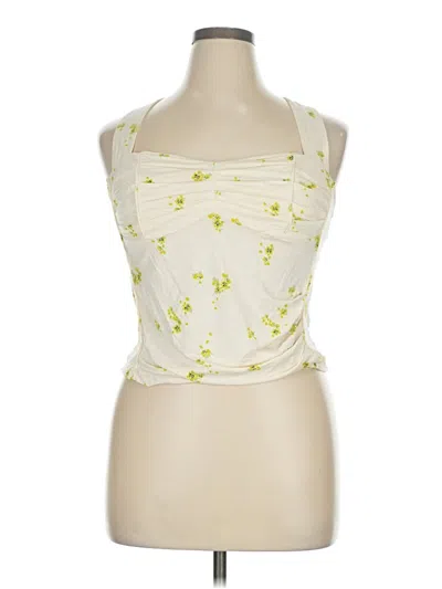 Pre-owned Free People Sleeveless Blouse In White