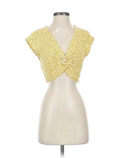 Pre-owned Free People Sleeveless Blouse In Yellow