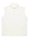Free People Sleeveless Polo Top In White