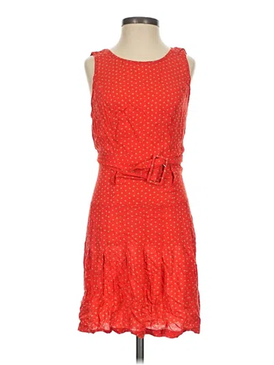 Pre-owned Free People Sleeveless Top Red Square Neckline Tops