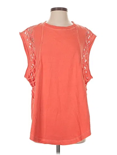 Pre-owned Free People Sleeveless T-shirt In Orange