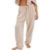 Free People Slow It Down Cotton Blend Joggers In Neutral