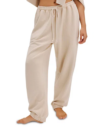 Free People Slow It Down Jogger Pants In Neutral