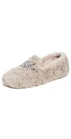 Free People Slumber Party Loafer Slippers Vanilla Latte In Neutral