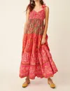 Free People Bluebell Mixed Print Cotton Maxi Dress In Multi