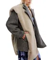 Free People Snow Angel Faux Fur Stole In Neutral