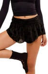 Free People X Intimately Fp Snow Angel Micro Short In Black Combo
