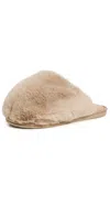Free People Snowball Slippers Taupe In Brown