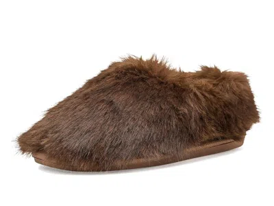 Free People Snowed In Slippers Women's Slippers Mink: Eu 37 (us Women's 7) M, Faux Fur In Multi