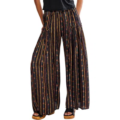 Free People So Charming Wide Leg Pants In Brown