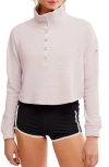 Free People So Fly Cotton Henley Top In Pink