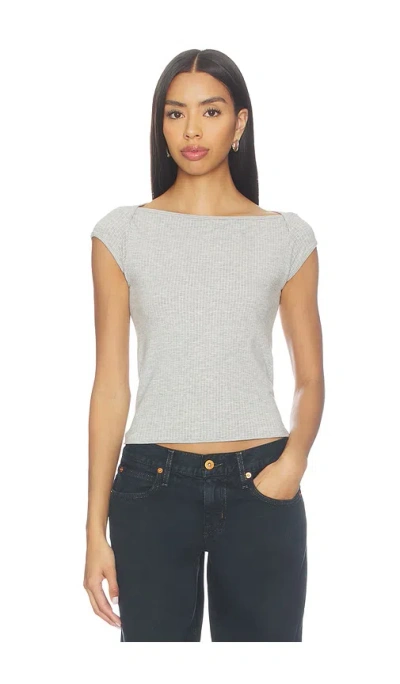 Free People So Soft Seamless Modal Tee In Multi