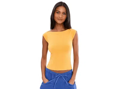 Free People So Soft Seamless Modal T-shirts In Yellow