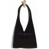 Free People Soho Stud Suede Shoulder Bag In Black