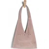 Free People Soho Stud Suede Shoulder Bag In Purple